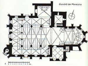 Gundriss der Pfarrkirche St.Kilian in Staffelstein