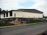 sportbodenheizung - aussenansicht der sporthalle spexard in guetersloh